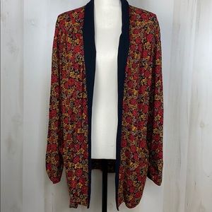Leslie Fay sportswear floral vintage cardigan 12